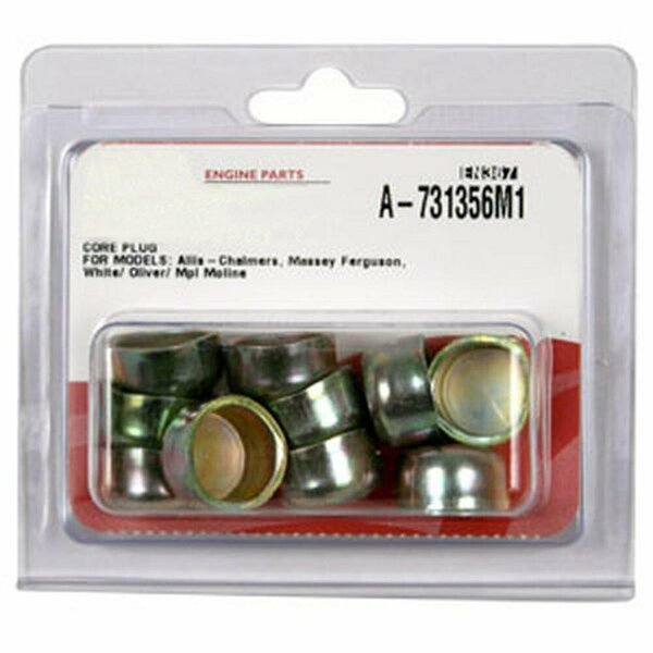 Aftermarket Cylinder Block Freeze Plugs (Pack of 10) Fits Allis Chalmers Fits Massey Ferguso 731356M1